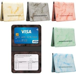 NEW 6 Pack PU Leather Vaccination and ID Card/Credit Card Holders